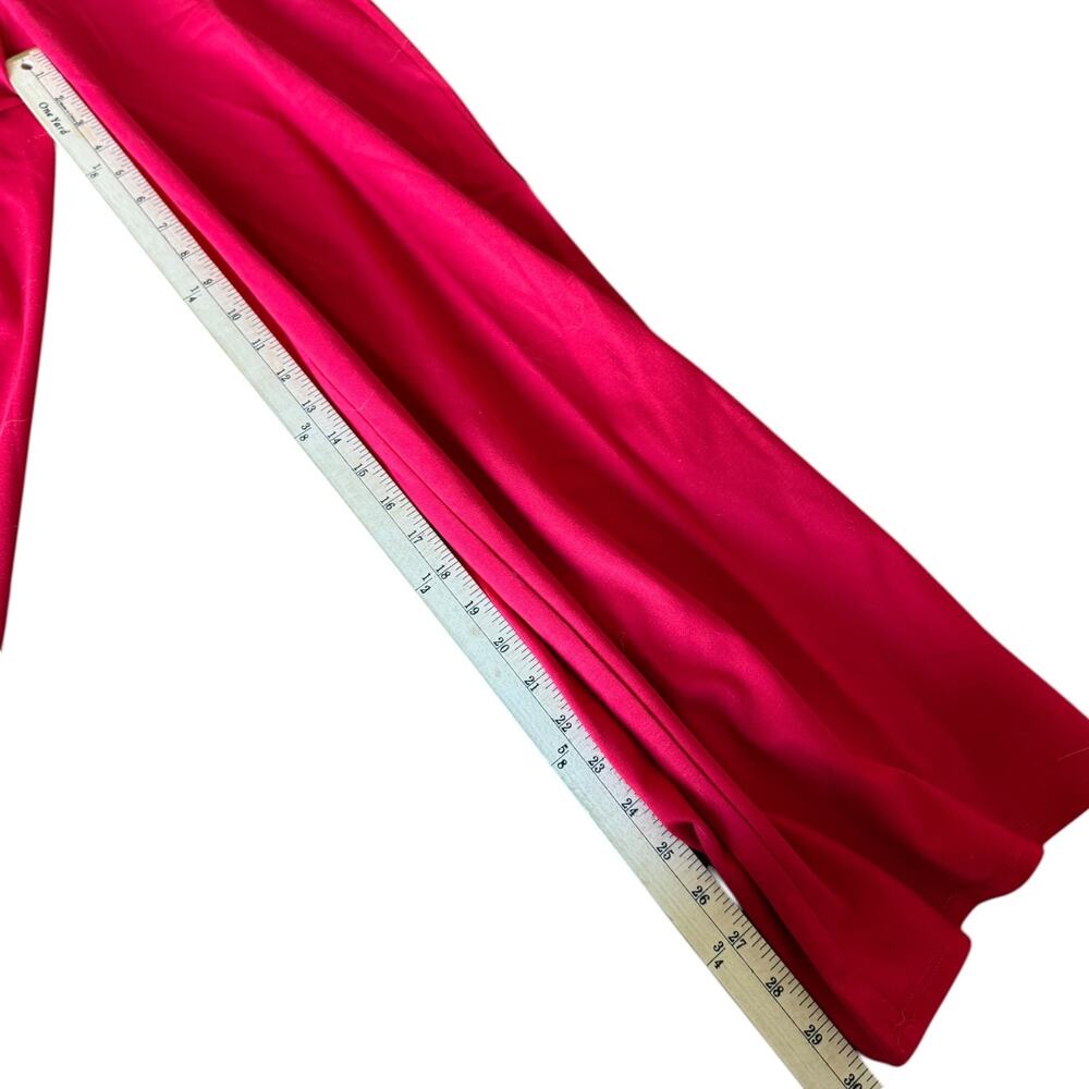 Venus Red Jumpsuit Womens Size 4 Ruffle Sleeve Wide Leg V Neck Formal Party NWT - Picture 12 of 12